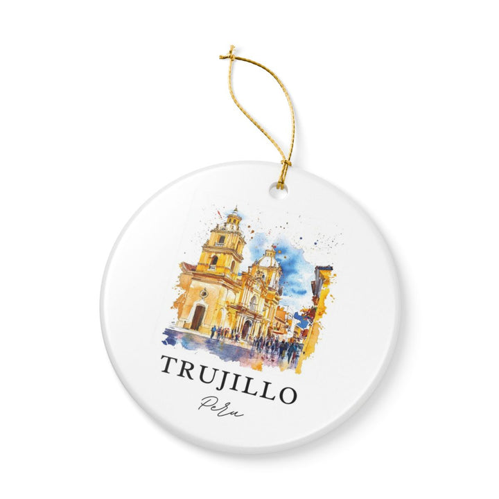 Trujillo Peru Ornament: Unique Trujillo Peru Souvenir, Trujillo Peru Xmas Decor, and Authentic Trujillo Peru Gift