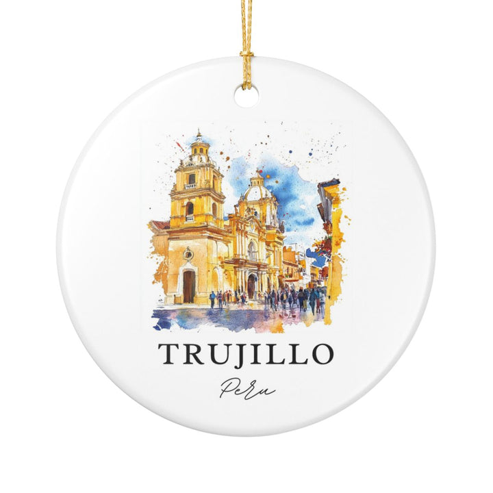 Trujillo Peru Ornament: Unique Trujillo Peru Souvenir, Trujillo Peru Xmas Decor, and Authentic Trujillo Peru Gift