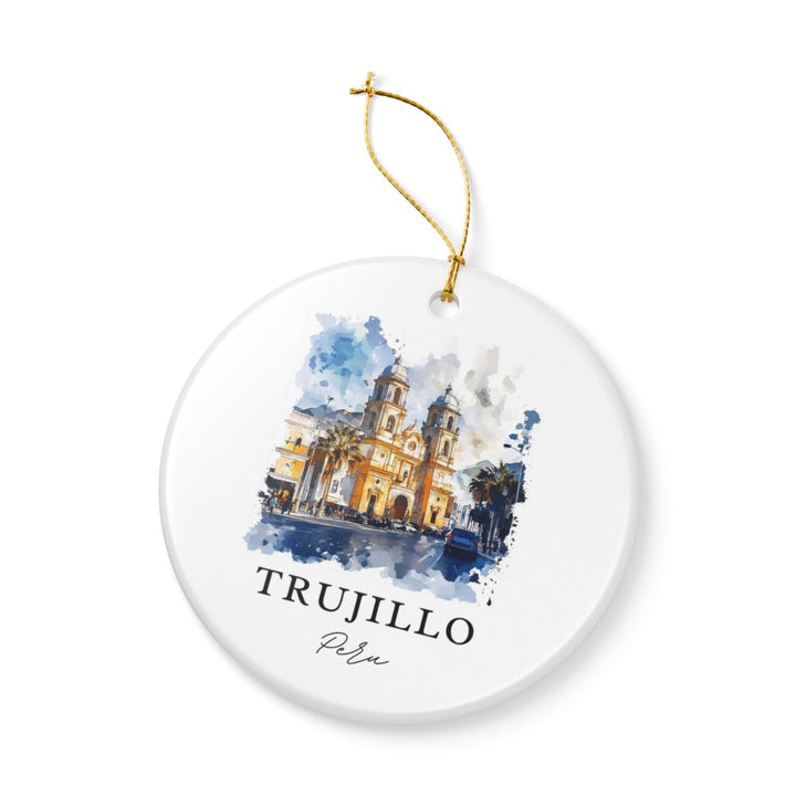 Trujillo Peru Ornament: Unique Trujillo Peru Souvenir, Trujillo Peru Xmas Decor, and Authentic Trujillo Peru Gift