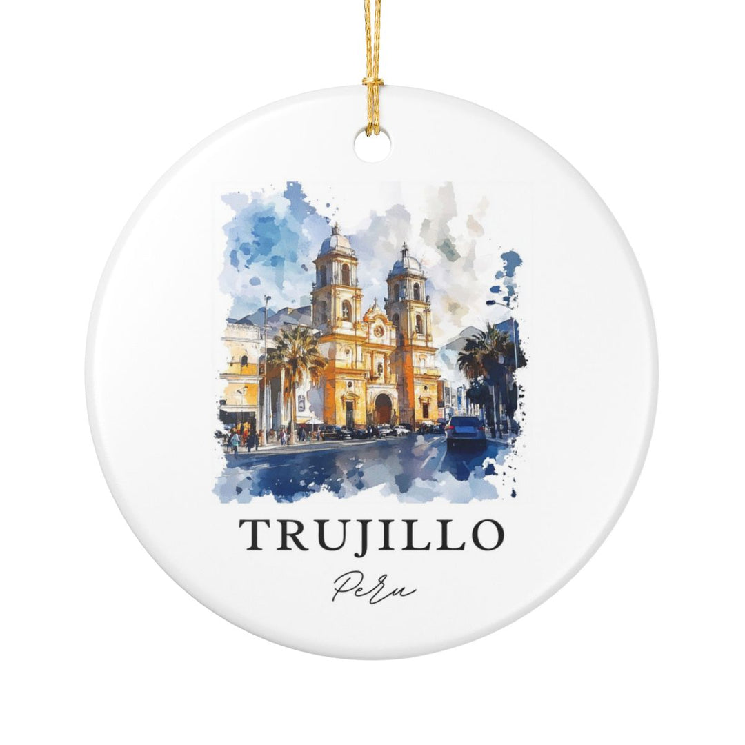 Trujillo Peru Ornament: Unique Trujillo Peru Souvenir, Trujillo Peru Xmas Decor, and Authentic Trujillo Peru Gift