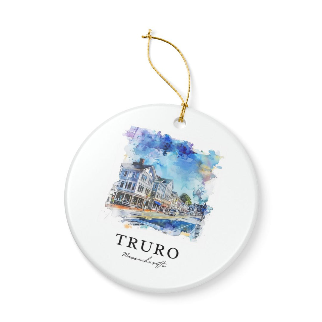 Truro Massachusetts Ornament: Unique Truro Souvenir, Truro Massachusetts Xmas Decor, and Authentic Truro Gift