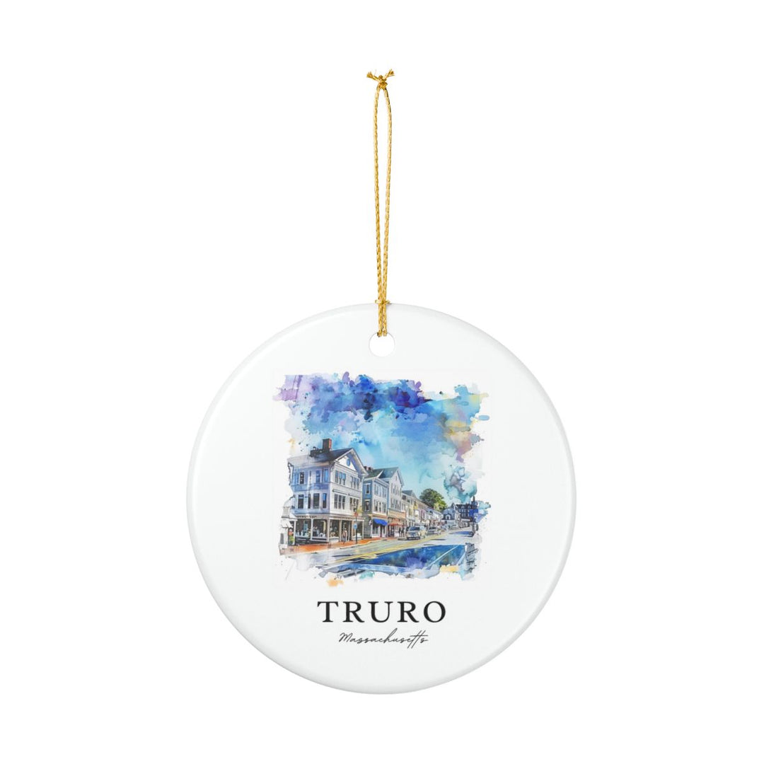 Truro Massachusetts Ornament: Unique Truro Souvenir, Truro Massachusetts Xmas Decor, and Authentic Truro Gift