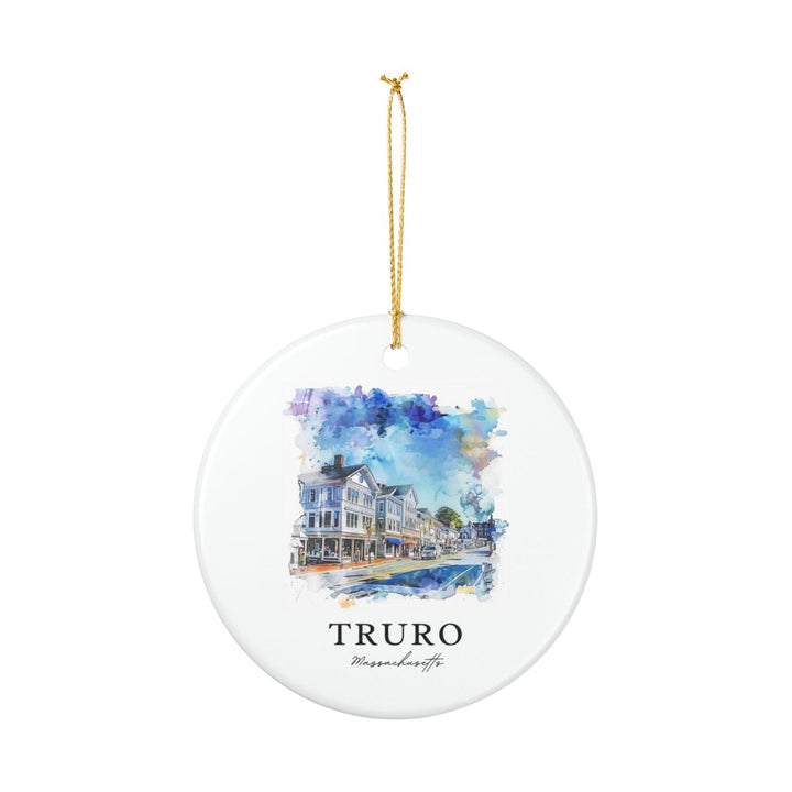 Truro Massachusetts Ornament: Unique Truro Souvenir, Truro Massachusetts Xmas Decor, and Authentic Truro Gift