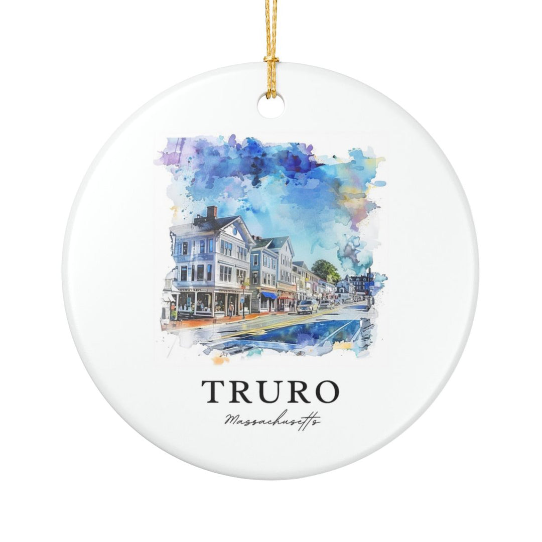 Truro Massachusetts Ornament: Unique Truro Souvenir, Truro Massachusetts Xmas Decor, and Authentic Truro Gift