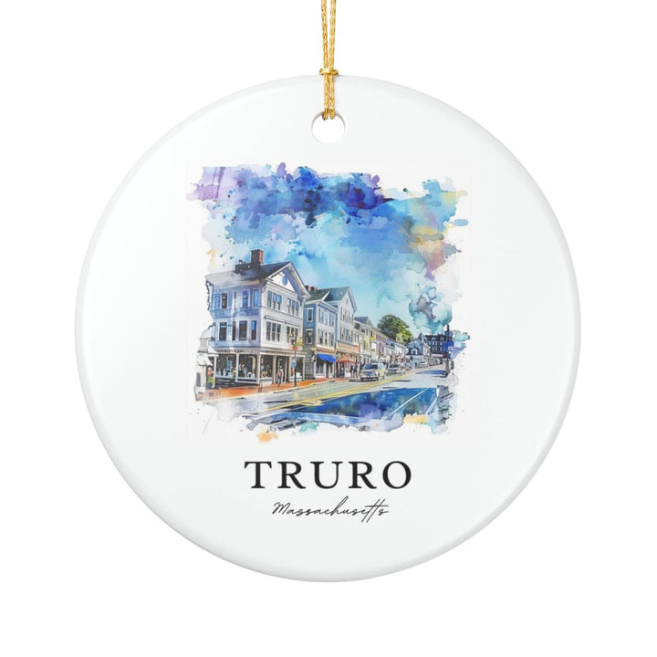 Truro Massachusetts Ornament: Unique Truro Souvenir, Truro Massachusetts Xmas Decor, and Authentic Truro Gift