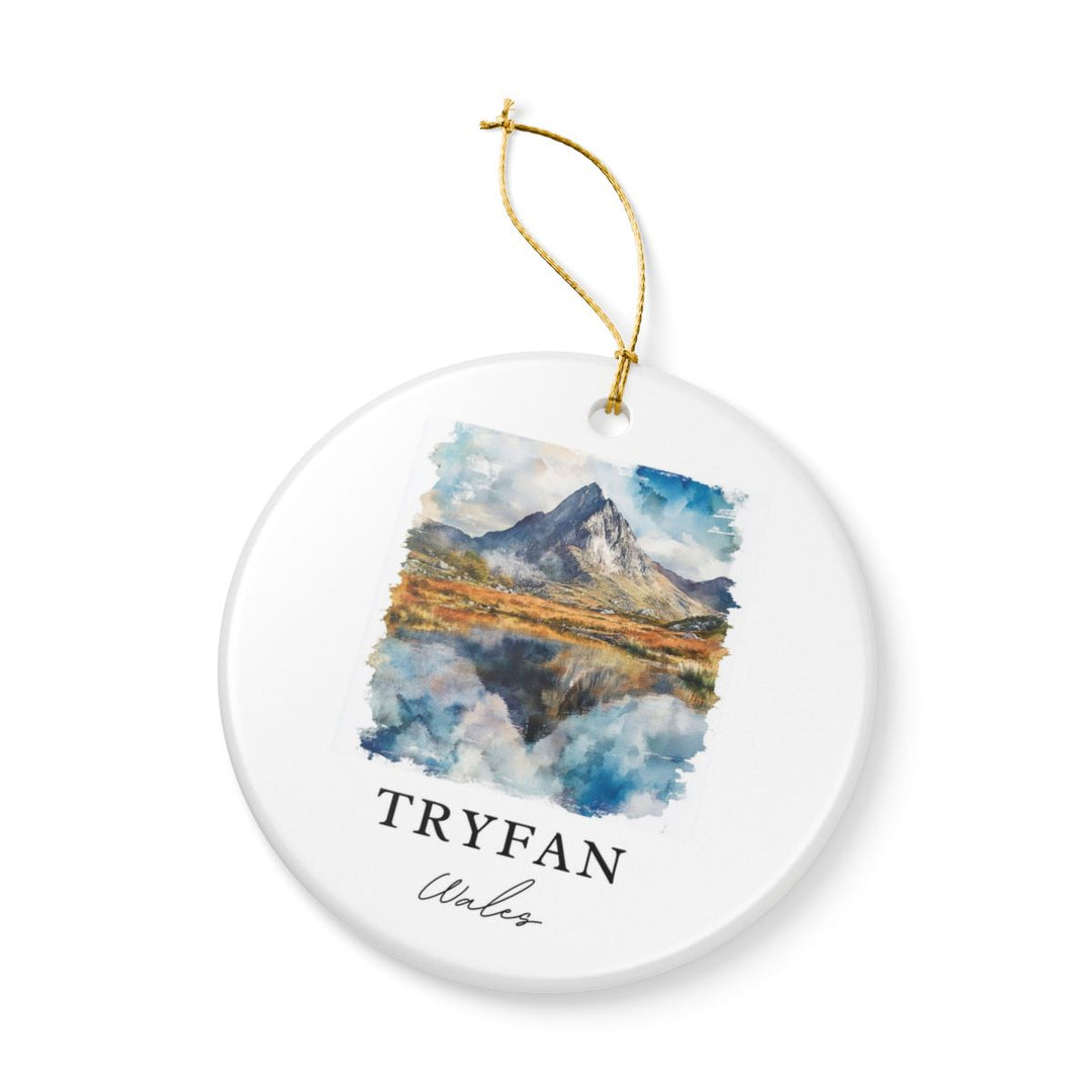 Tryfan Wales Ornament: Unique Tryfan Wales Souvenir, Tryfan Wales Xmas Decor, and Authentic Tryfan Wales Gift