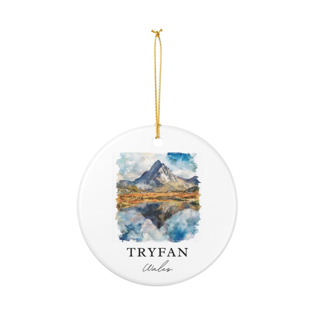 Tryfan Wales Ornament: Unique Tryfan Wales Souvenir, Tryfan Wales Xmas Decor, and Authentic Tryfan Wales Gift