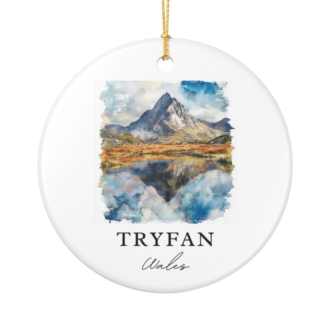 Tryfan Wales Ornament: Unique Tryfan Wales Souvenir, Tryfan Wales Xmas Decor, and Authentic Tryfan Wales Gift