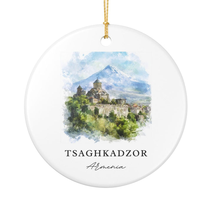 Tsaghkadzor Armenia Ornament: Unique Tsaghkadzor Armenia Souvenir, Tsaghkadzor Armenia Xmas Decor, and Authentic Tsaghkadzor Armenia Gift
