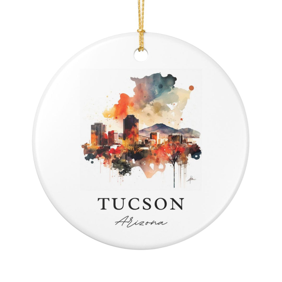 Tucson Arizona Ornament: Unique Tucson Souvenir, Tucson Arizona Xmas Decor, and Authentic Tucson Gift
