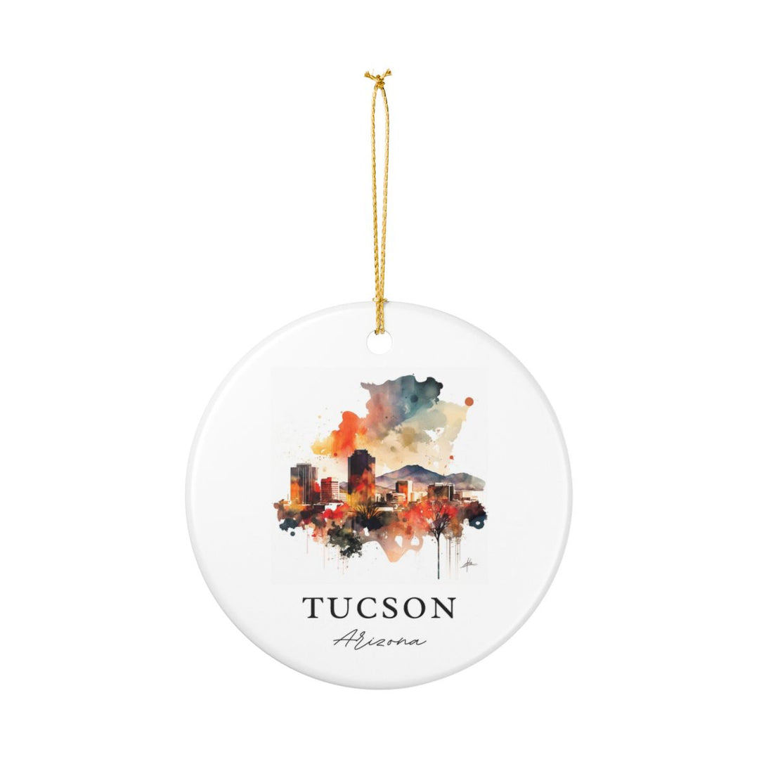 Tucson Arizona Ornament: Unique Tucson Souvenir, Tucson Arizona Xmas Decor, and Authentic Tucson Gift