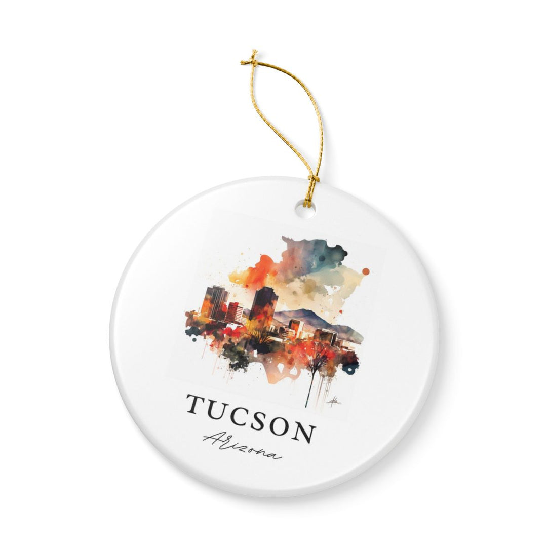 Tucson Arizona Ornament: Unique Tucson Souvenir, Tucson Arizona Xmas Decor, and Authentic Tucson Gift