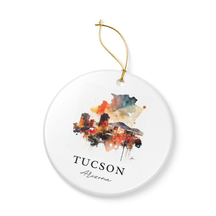 Tucson Arizona Ornament: Unique Tucson Souvenir, Tucson Arizona Xmas Decor, and Authentic Tucson Gift
