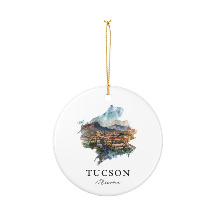Tucson Arizona Ornament: Unique Tucson Souvenir, Tucson Arizona Xmas Decor, and Authentic Tucson Gift