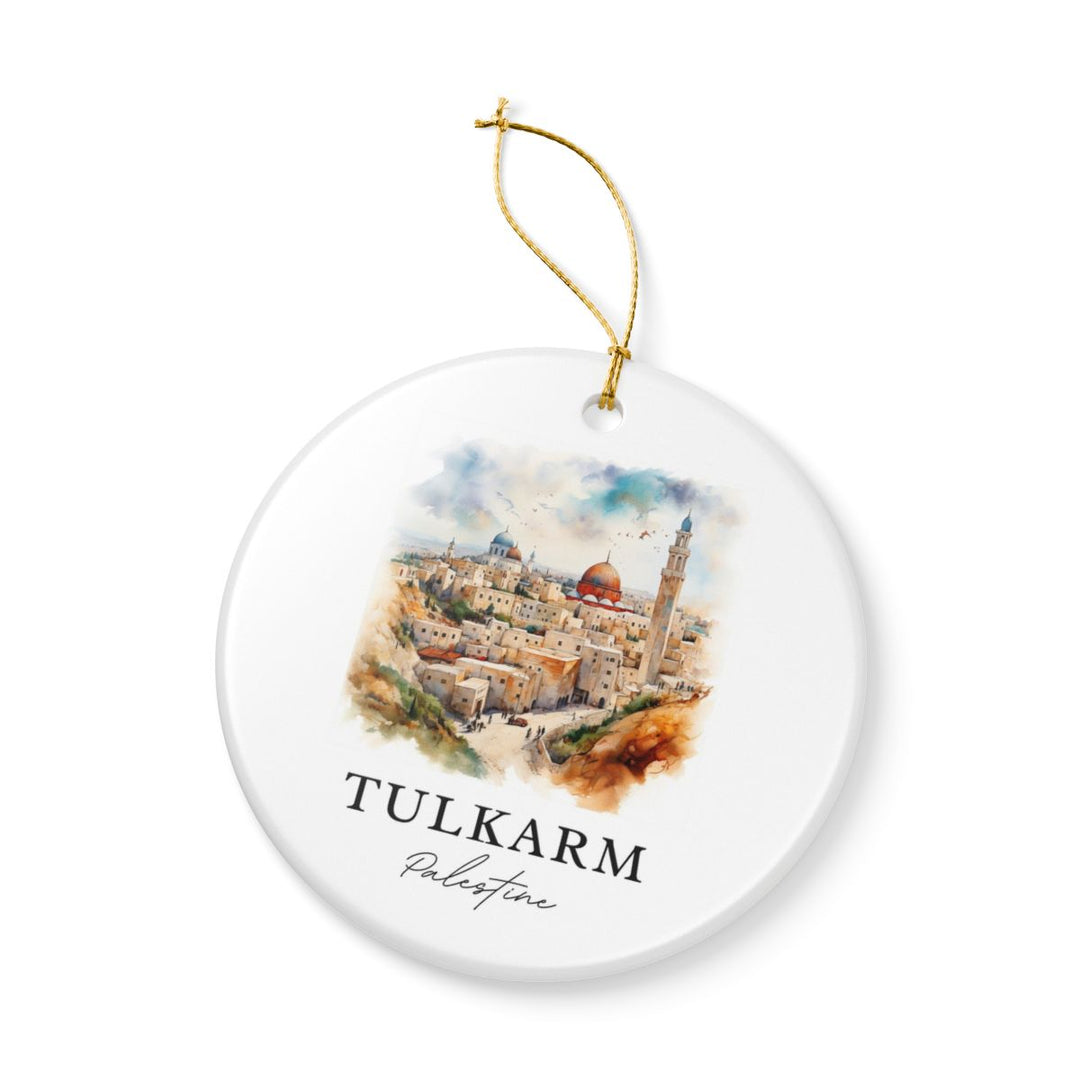 Tulkarm Palestine Ornament: Unique Tulkarm Palestine Souvenir, Tulkarm Palestine Xmas Decor, and Authentic Tulkarm Palestine Gift