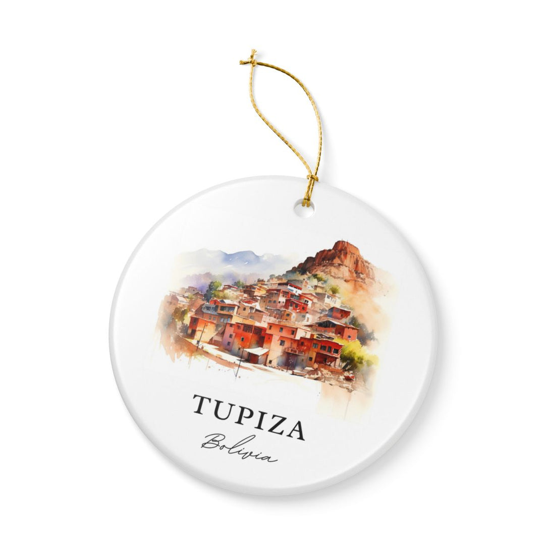 Tupiza Bolivia Ornament: Unique Tupiza Souvenir, Tupiza Bolivia Xmas Decor, and Authentic Tupiza Gift