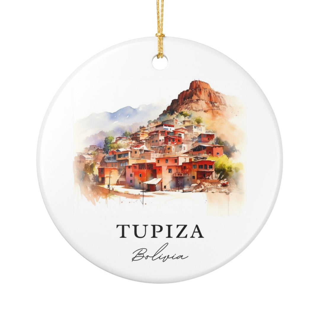 Tupiza Bolivia Ornament: Unique Tupiza Souvenir, Tupiza Bolivia Xmas Decor, and Authentic Tupiza Gift