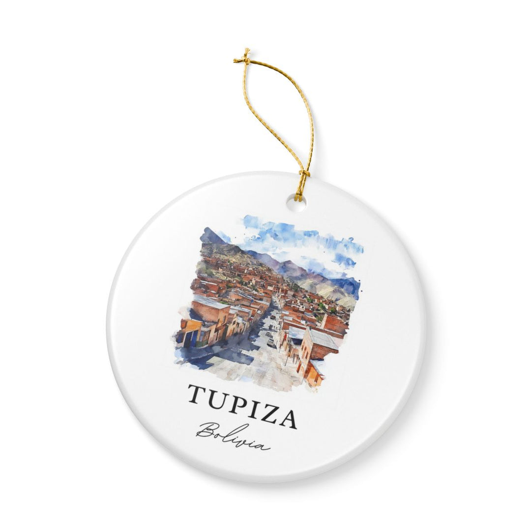 Tupiza Bolivia Ornament: Unique Tupiza Souvenir, Tupiza Bolivia Xmas Decor, and Authentic Tupiza Gift