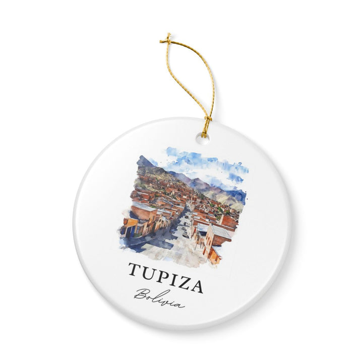Tupiza Bolivia Ornament: Unique Tupiza Souvenir, Tupiza Bolivia Xmas Decor, and Authentic Tupiza Gift