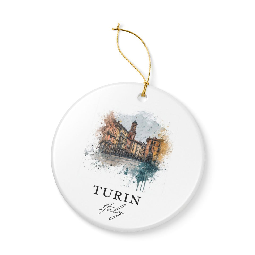 Turin Italy Ornament: Unique Turin Italy Souvenir, Turin Italy Xmas Decor, and Authentic Turin Italy Gift