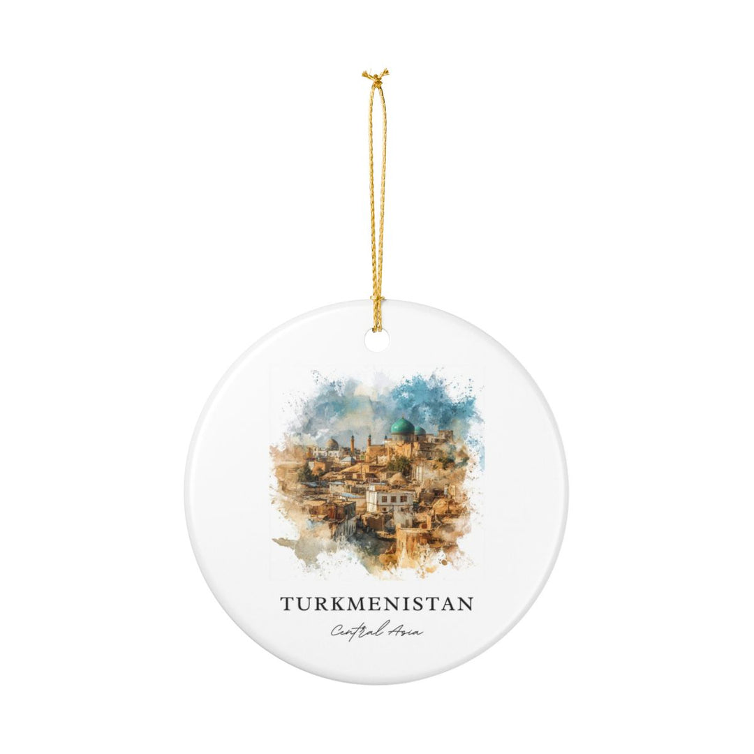 Turkmenistan Ornament: Unique Turkmenistan Souvenir, Turkmenistan Xmas Decor, and Authentic Turkmenistan Gift