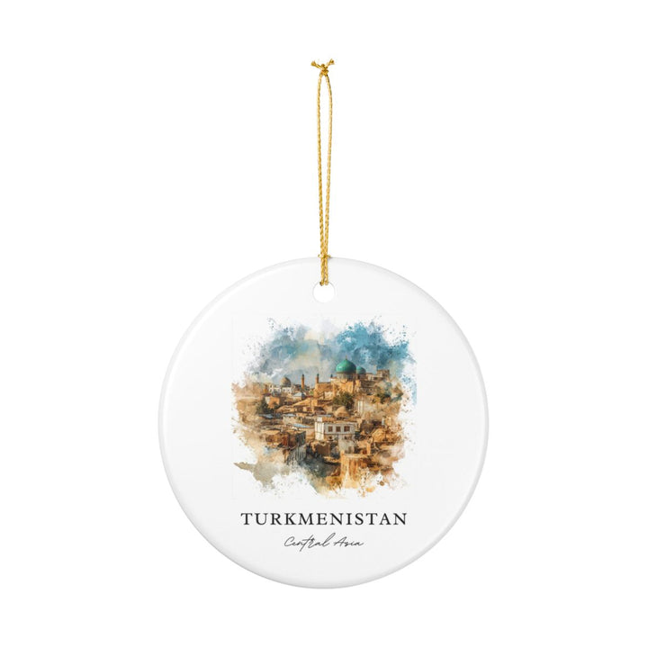 Turkmenistan Ornament: Unique Turkmenistan Souvenir, Turkmenistan Xmas Decor, and Authentic Turkmenistan Gift
