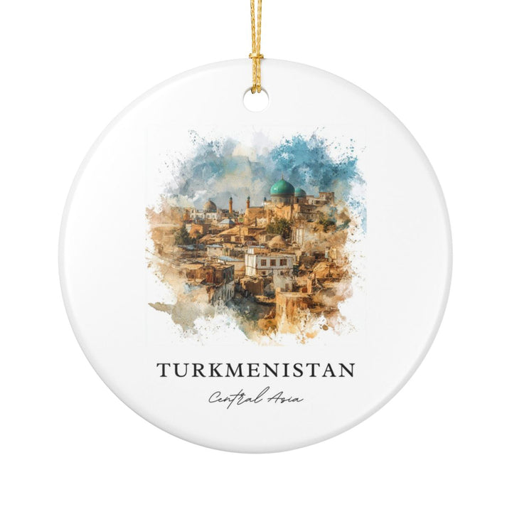 Turkmenistan Ornament: Unique Turkmenistan Souvenir, Turkmenistan Xmas Decor, and Authentic Turkmenistan Gift