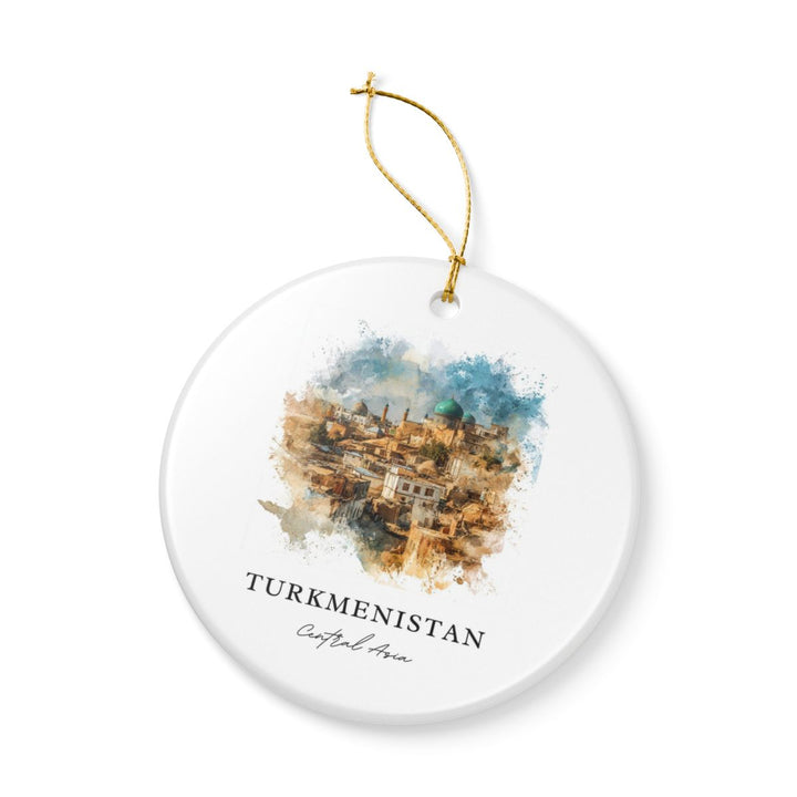 Turkmenistan Ornament: Unique Turkmenistan Souvenir, Turkmenistan Xmas Decor, and Authentic Turkmenistan Gift