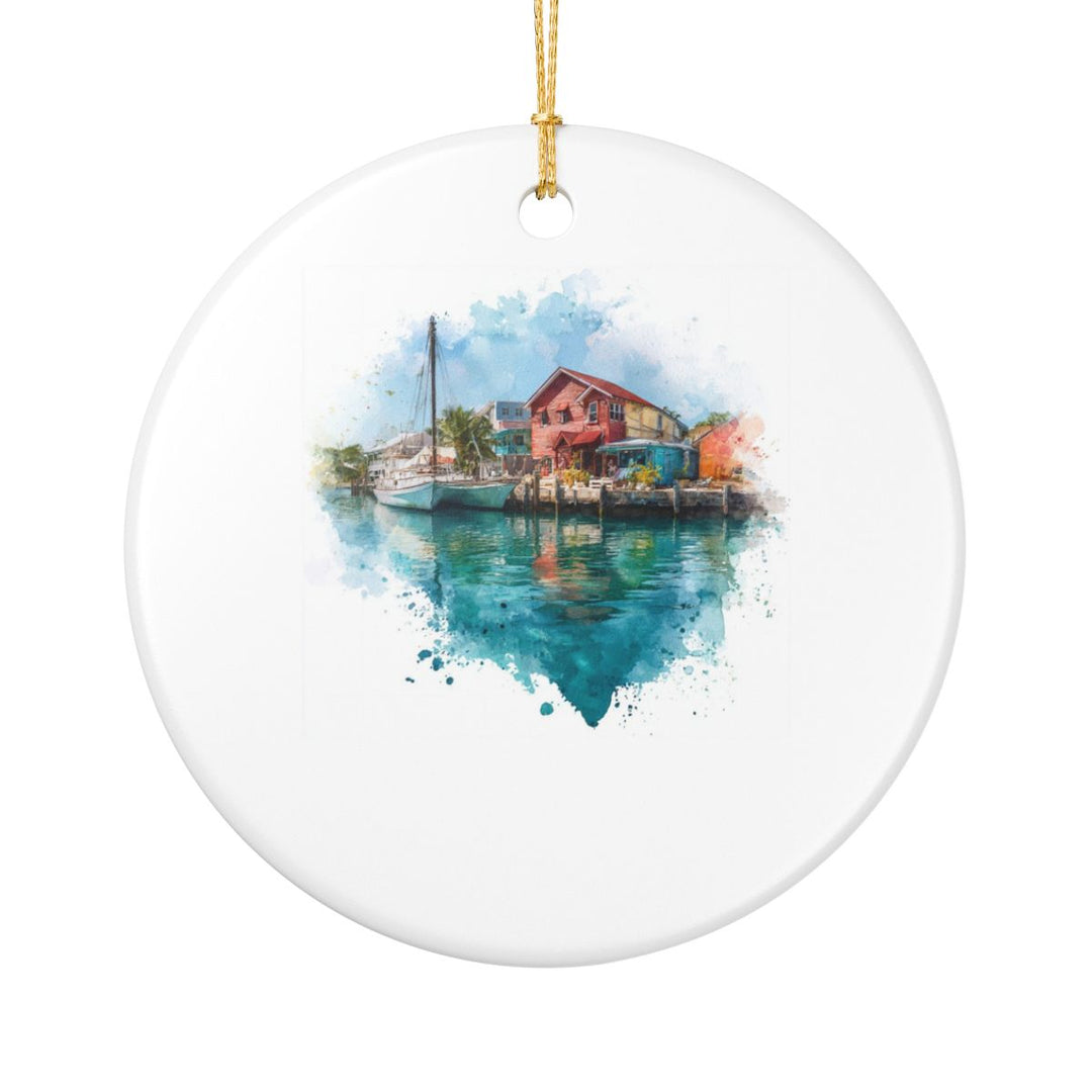 Turks and Caicos Caribbean Ornament: Unique Turks and Caicos Souvenir, Turks and Caicos Caribbean Xmas Decor, and Authentic Turks and Caicos Gift