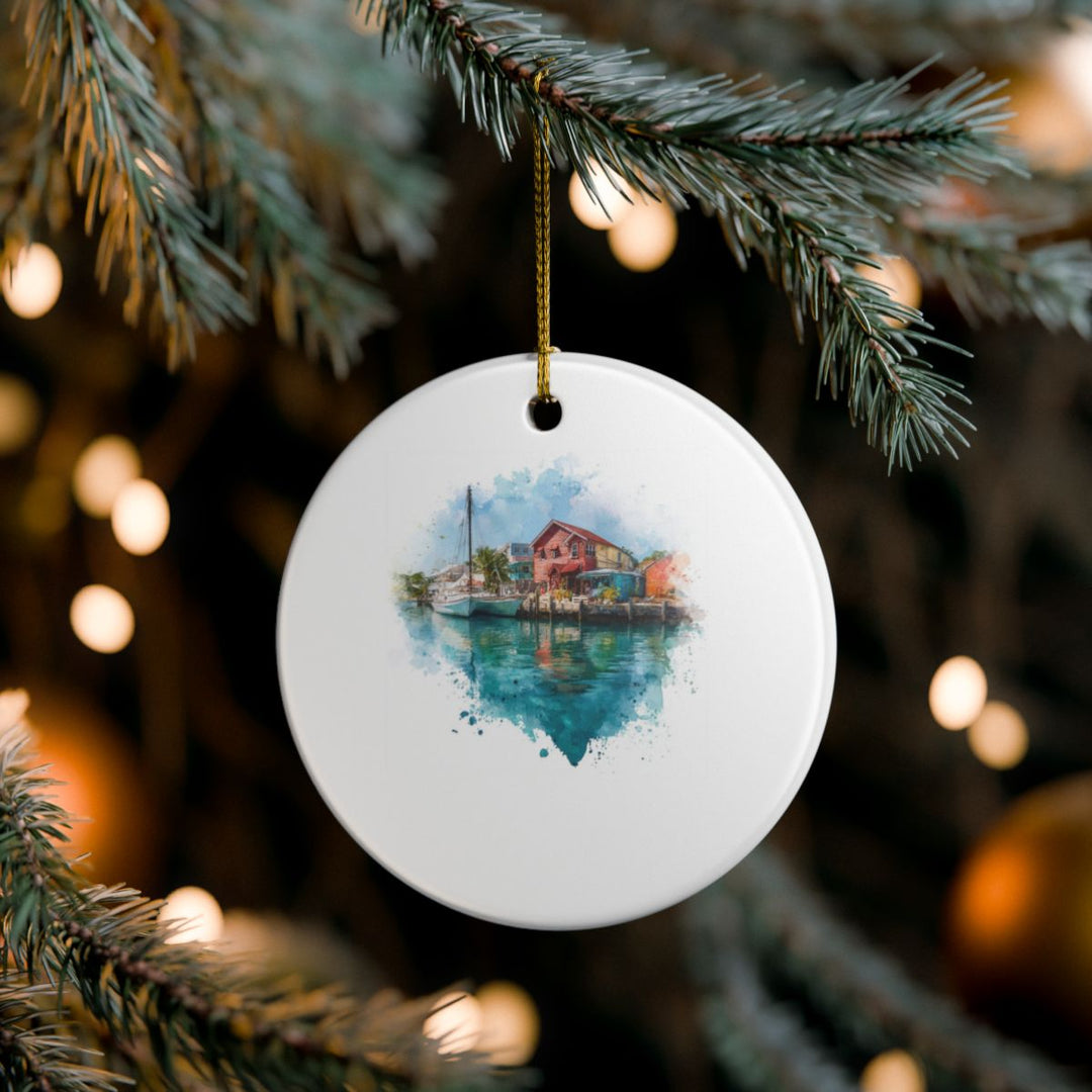 Turks and Caicos Caribbean Ornament: Unique Turks and Caicos Souvenir, Turks and Caicos Caribbean Xmas Decor, and Authentic Turks and Caicos Gift