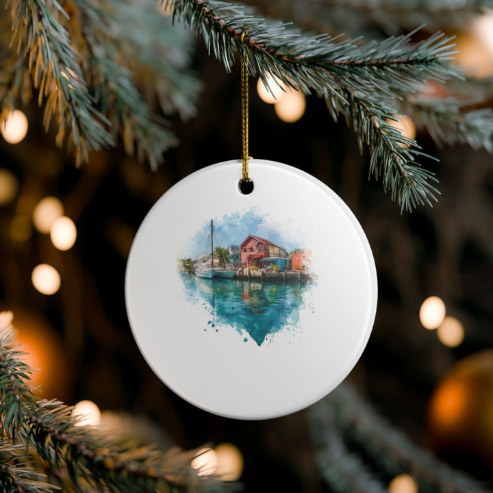 Turks and Caicos Caribbean Ornament: Unique Turks and Caicos Souvenir, Turks and Caicos Caribbean Xmas Decor, and Authentic Turks and Caicos Gift