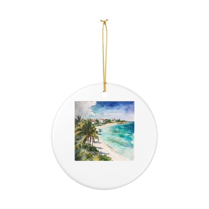Turks and Caicos Caribbean Ornament: Unique Turks and Caicos Souvenir, Turks and Caicos Caribbean Xmas Decor, and Authentic Turks and Caicos Gift