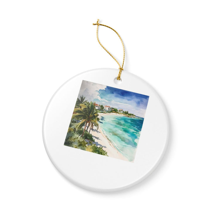 Turks and Caicos Caribbean Ornament: Unique Turks and Caicos Souvenir, Turks and Caicos Caribbean Xmas Decor, and Authentic Turks and Caicos Gift