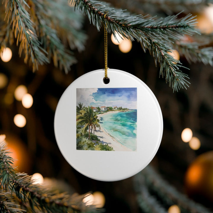Turks and Caicos Caribbean Ornament: Unique Turks and Caicos Souvenir, Turks and Caicos Caribbean Xmas Decor, and Authentic Turks and Caicos Gift