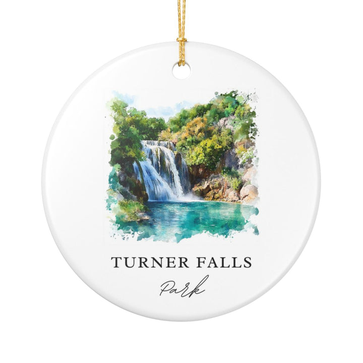 Turner Falls Park Oklahoma USA Ornament: Unique Turner Falls Park Souvenir, Turner Falls Park Xmas Decor, and Authentic Turner Falls Park Gift