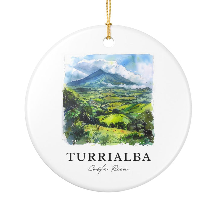 Turrialba Costa Rica Ornament: Unique Turrialba Costa Rica Souvenir, Turrialba Costa Rica Xmas Decor, and Authentic Turrialba Costa Rica Gift