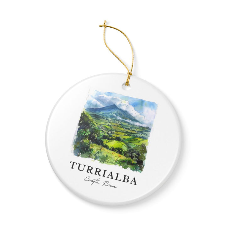 Turrialba Costa Rica Ornament: Unique Turrialba Costa Rica Souvenir, Turrialba Costa Rica Xmas Decor, and Authentic Turrialba Costa Rica Gift