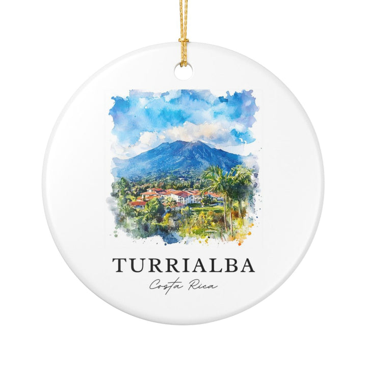 Turrialba Costa Rica Ornament: Unique Turrialba Costa Rica Souvenir, Turrialba Costa Rica Xmas Decor, and Authentic Turrialba Costa Rica Gift