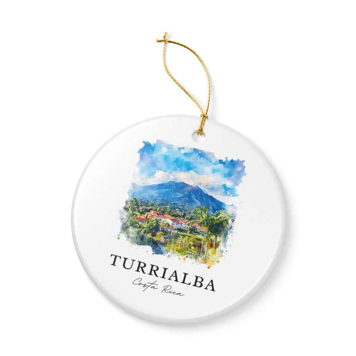 Turrialba Costa Rica Ornament: Unique Turrialba Costa Rica Souvenir, Turrialba Costa Rica Xmas Decor, and Authentic Turrialba Costa Rica Gift