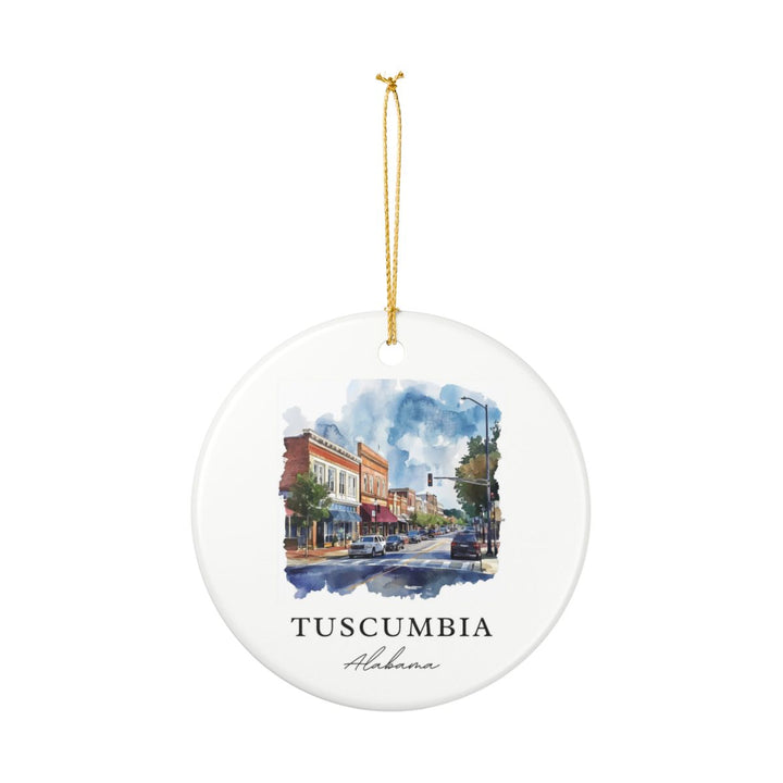 Tuscumbia Alabama Ornament: Unique Tuscumbia Souvenir, Tuscumbia Alabama Xmas Decor, and Authentic Tuscumbia Gift