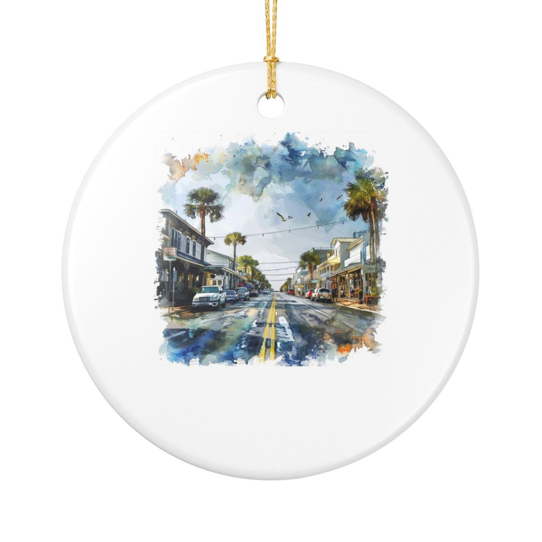 Tybee Island Ornament: Unique Tybee Island Souvenir, Tybee Island Xmas Decor, and Authentic Tybee Island Gift
