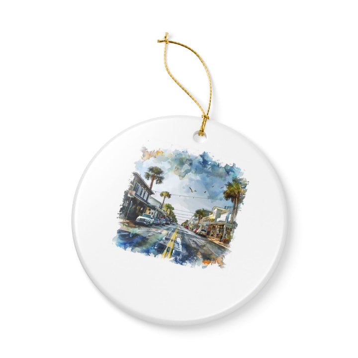 Tybee Island Ornament: Unique Tybee Island Souvenir, Tybee Island Xmas Decor, and Authentic Tybee Island Gift