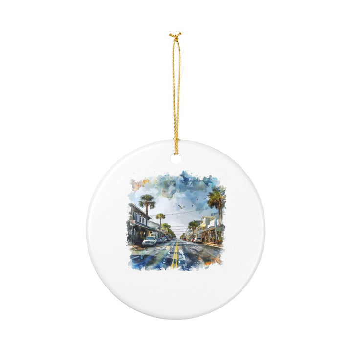 Tybee Island Ornament: Unique Tybee Island Souvenir, Tybee Island Xmas Decor, and Authentic Tybee Island Gift