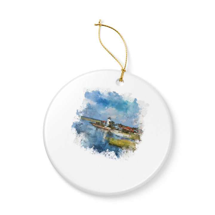 Tybee Island Ornament: Unique Tybee Island Souvenir, Tybee Island Xmas Decor, and Authentic Tybee Island Gift