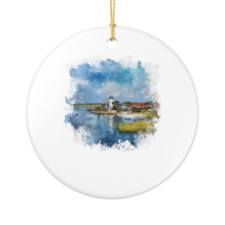 Tybee Island Ornament: Unique Tybee Island Souvenir, Tybee Island Xmas Decor, and Authentic Tybee Island Gift