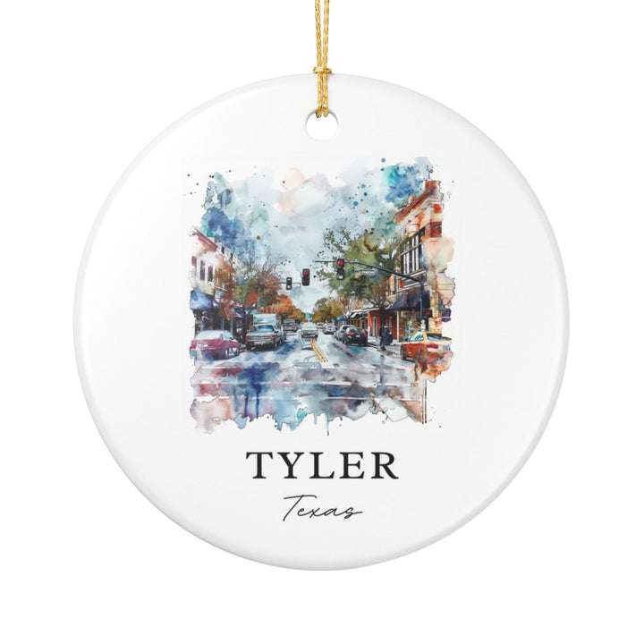 Tyler Texas Ornament: Unique Tyler Texas Souvenir, Tyler Texas Xmas Decor, and Authentic Tyler Texas Gift