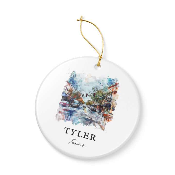 Tyler Texas Ornament: Unique Tyler Texas Souvenir, Tyler Texas Xmas Decor, and Authentic Tyler Texas Gift