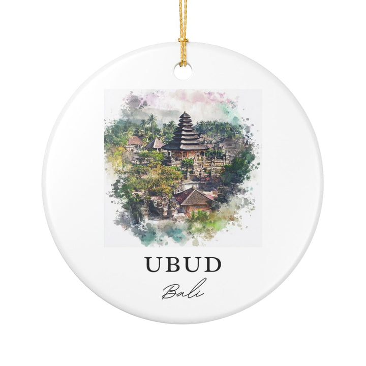 Ubud Bali Ornament: Unique Ubud Bali Souvenir, Ubud Bali Xmas Decor, and Authentic Ubud Bali Gift