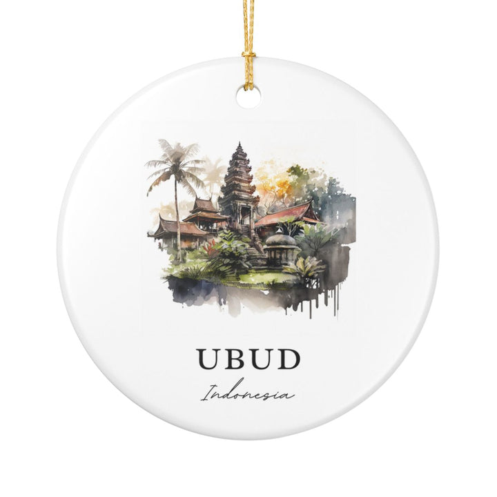 Ubud Indonesia Ornament: Unique Ubud Souvenir, Ubud Indonesia Xmas Decor, and Authentic Ubud Gift
