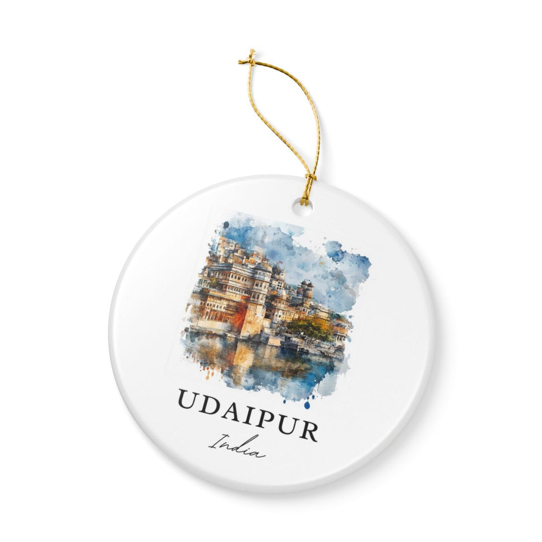 Udaipur India Ornament: Unique Udaipur Souvenir, Udaipur India Xmas Decor, and Authentic Udaipur Gift